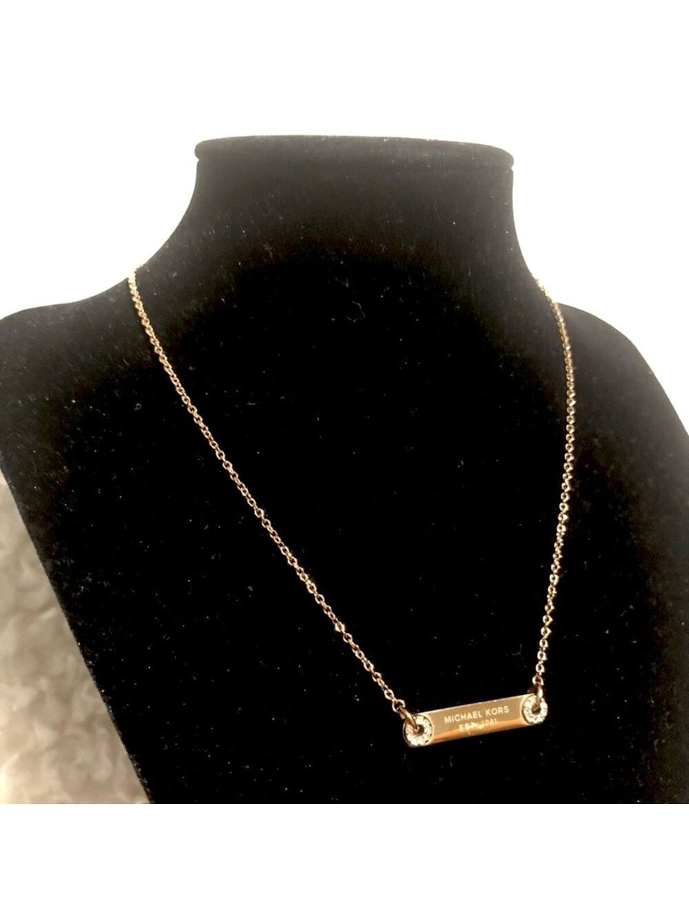 Michael Kors Gold Bar Necklace - Picture 2 of 4